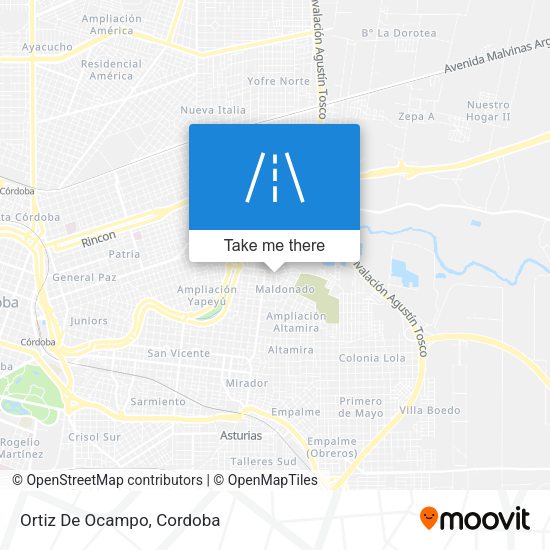 Mapa de Ortiz De Ocampo