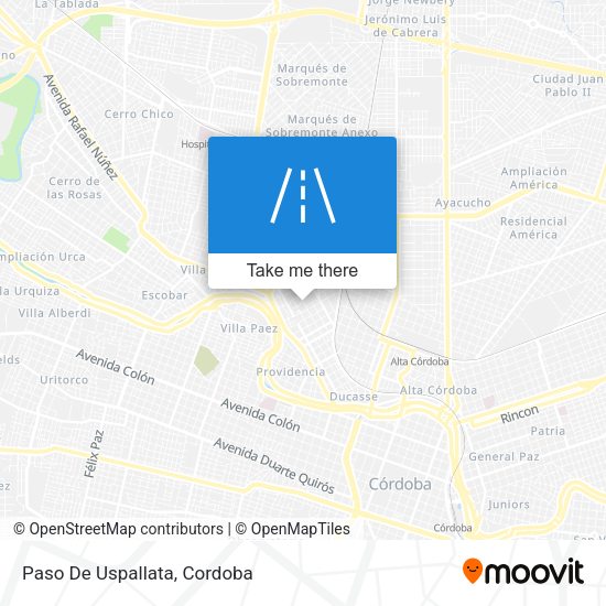 Mapa de Paso De Uspallata