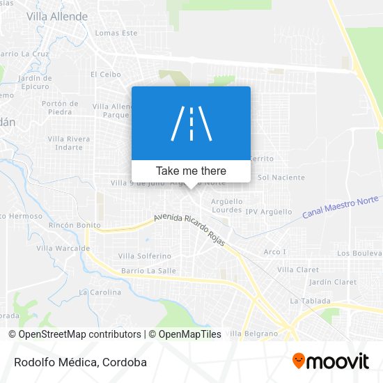 Mapa de Rodolfo Médica