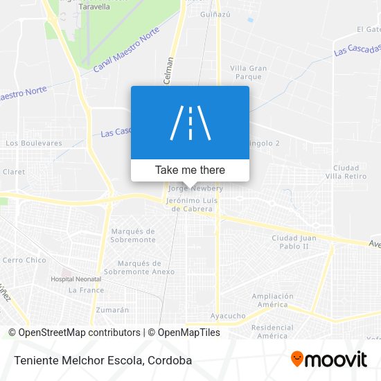 Teniente Melchor Escola map