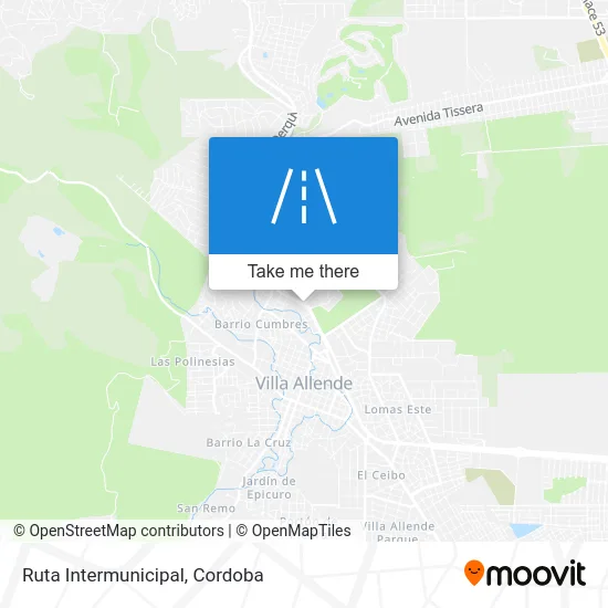 Ruta Intermunicipal map