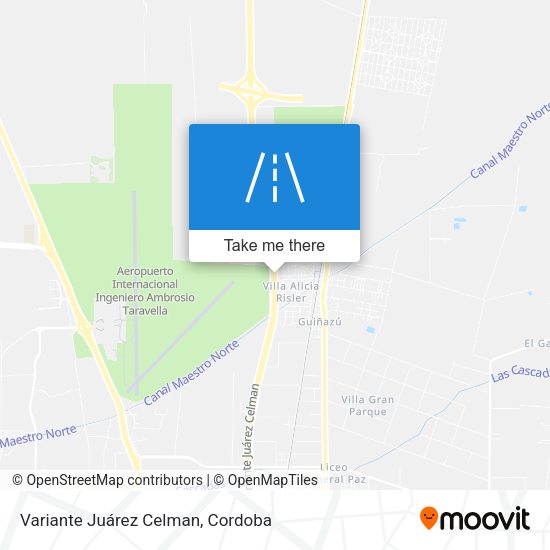 Variante Juárez Celman map