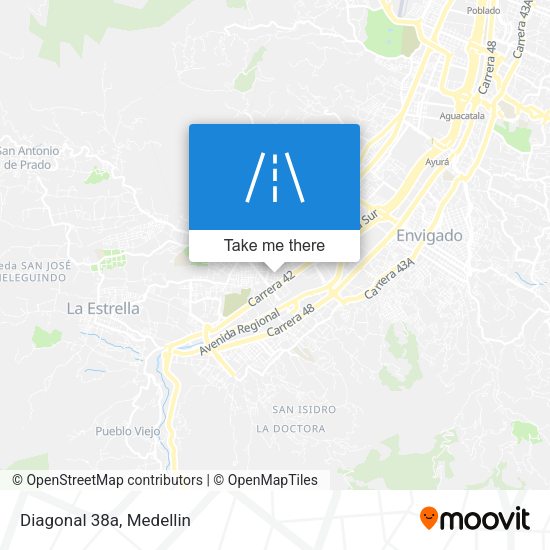 Mapa de Diagonal 38a