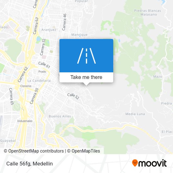 Mapa de Calle 56fg