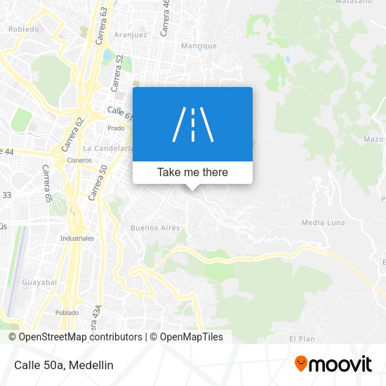 Mapa de Calle 50a