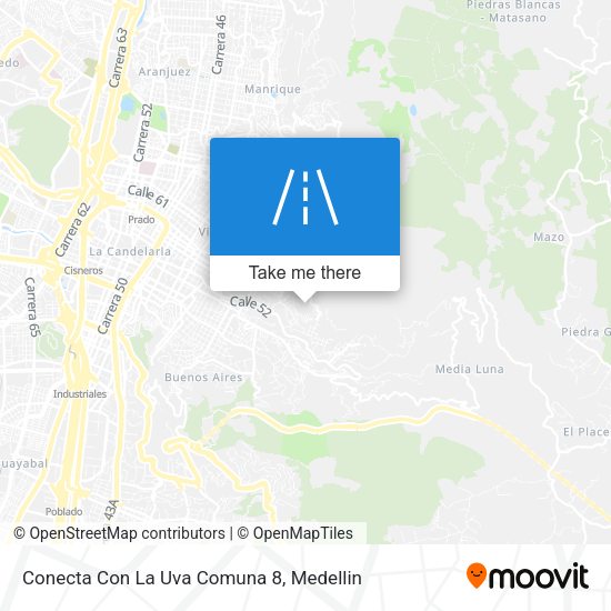 Conecta Con La Uva Comuna 8 map