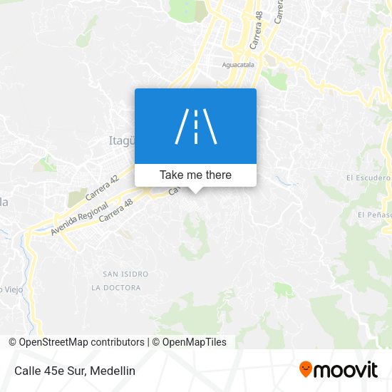 Mapa de Calle 45e Sur