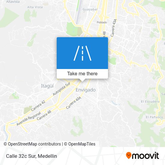 Mapa de Calle 32c Sur