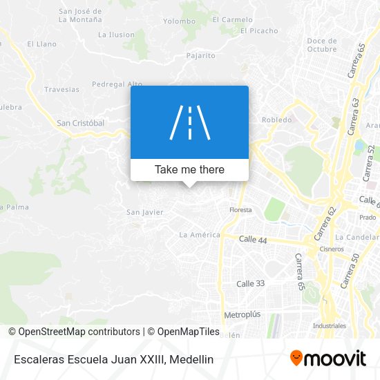 Mapa de Escaleras Escuela Juan XXIII