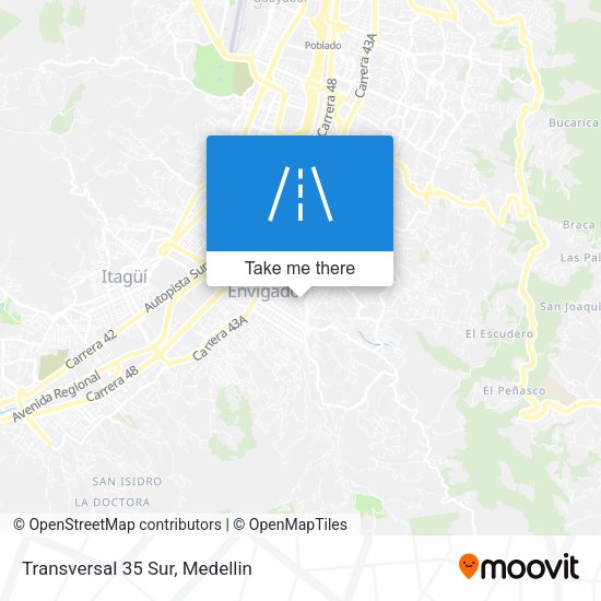 Mapa de Transversal 35 Sur