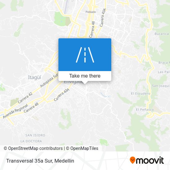 Mapa de Transversal 35a Sur