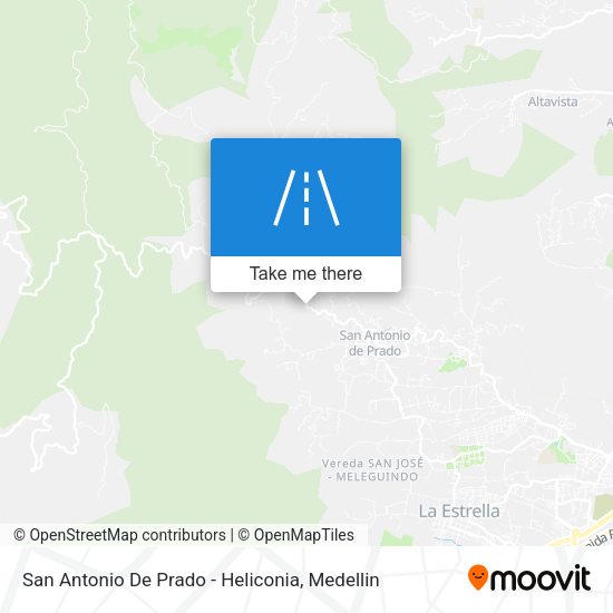 Mapa de San Antonio De Prado - Heliconia