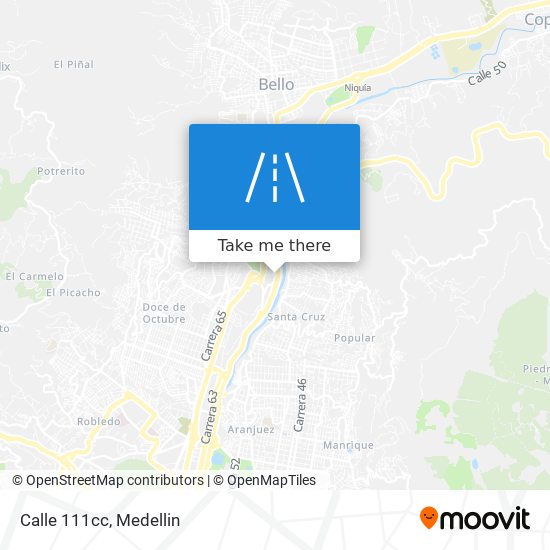 Calle 111cc map