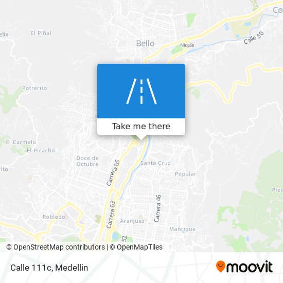 Calle 111c map