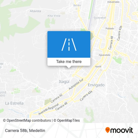 Mapa de Carrera 58b