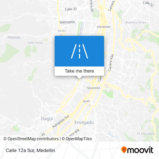 Mapa de Calle 12a Sur
