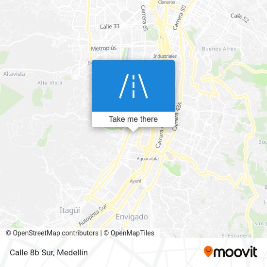 Mapa de Calle 8b Sur