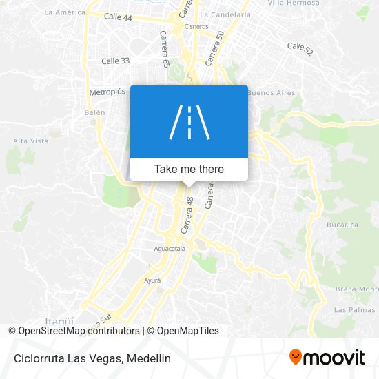 Mapa de Ciclorruta Las Vegas