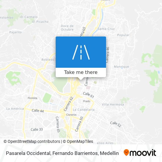 Pasarela Occidental, Fernando Barrientos map