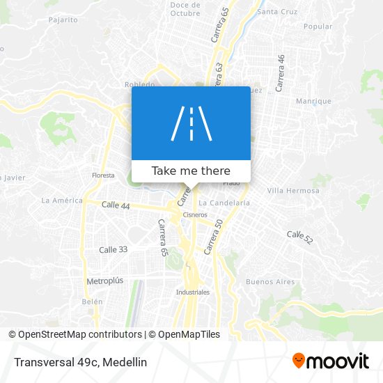 Mapa de Transversal 49c