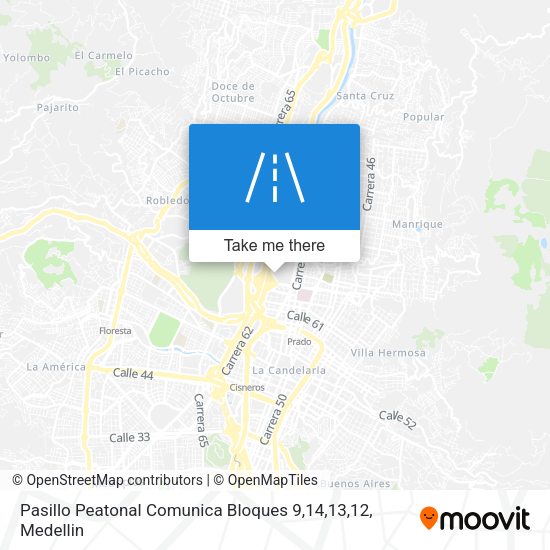 Pasillo Peatonal Comunica Bloques 9,14,13,12 map