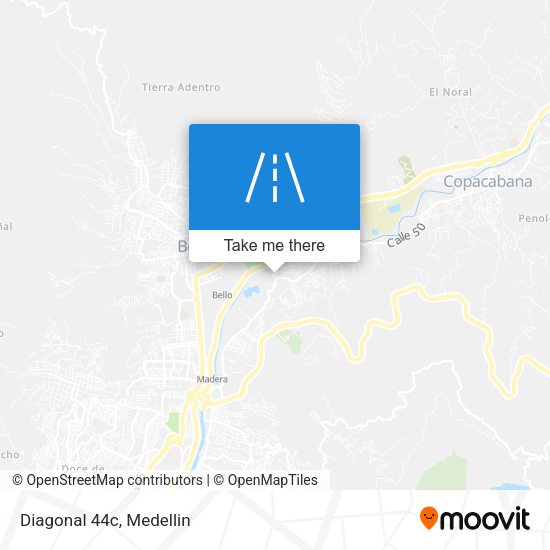 Mapa de Diagonal 44c