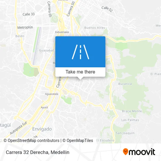 Carrera 32 Derecha map