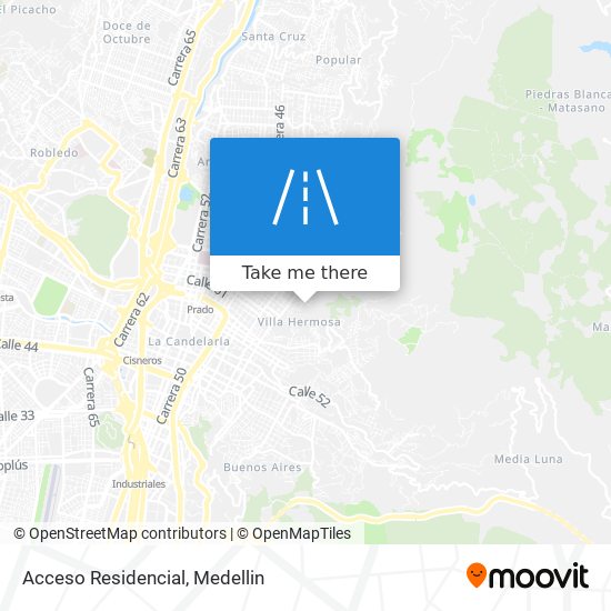 Acceso Residencial map