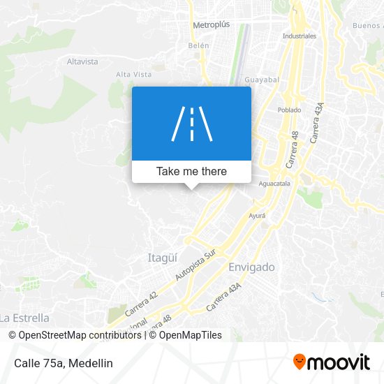 Mapa de Calle 75a