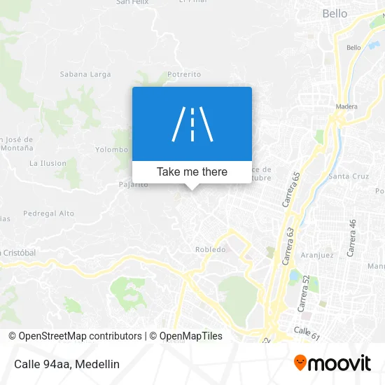 Calle 94aa map