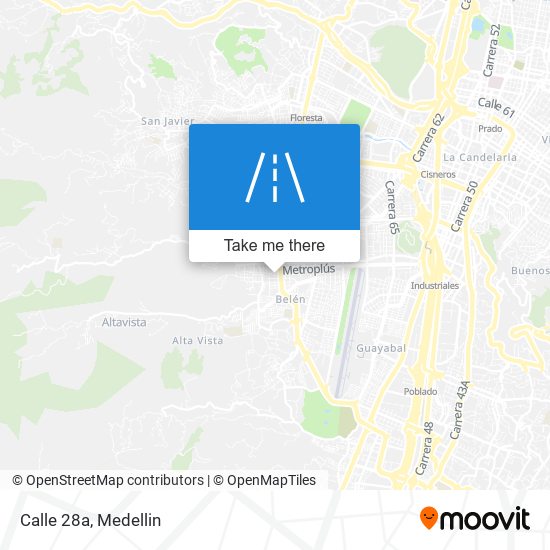 Calle 28a map