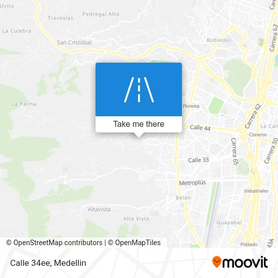 Calle 34ee map