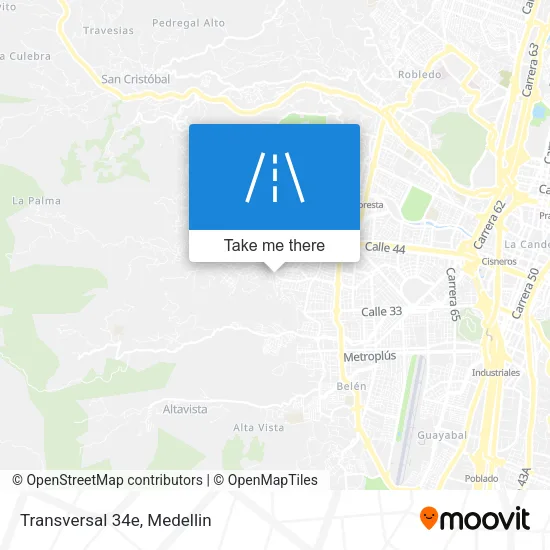 Mapa de Transversal 34e
