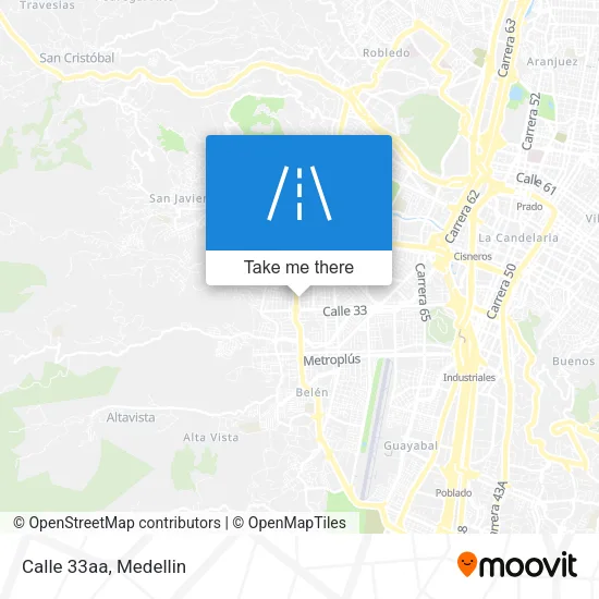 Calle 33aa map