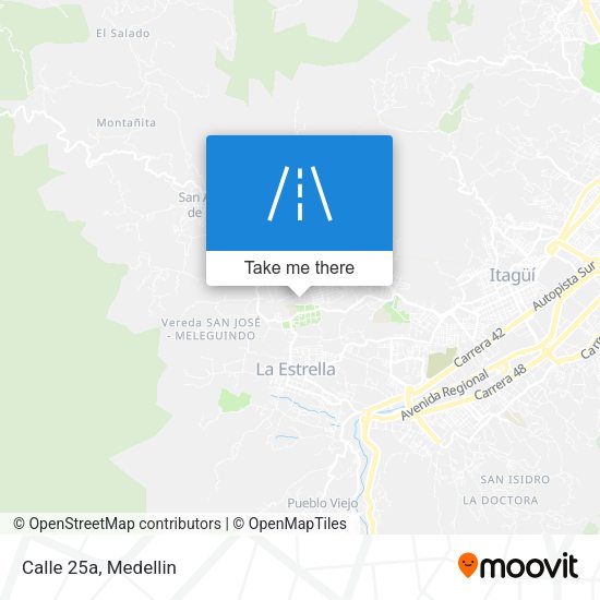 Mapa de Calle 25a