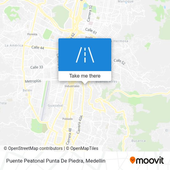Puente Peatonal Punta De Piedra map