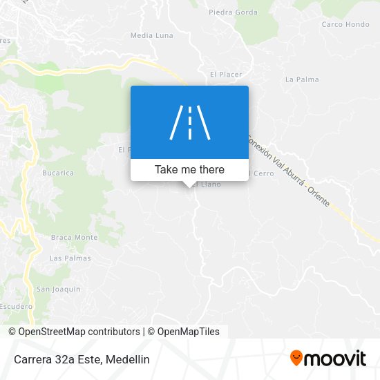 Mapa de Carrera 32a Este
