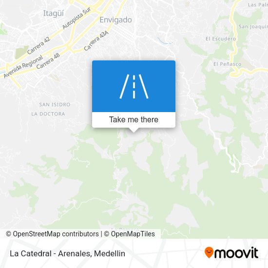 La Catedral - Arenales map