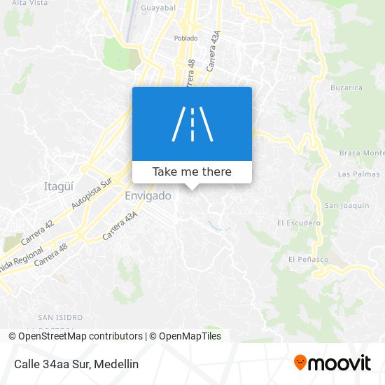 Mapa de Calle 34aa Sur