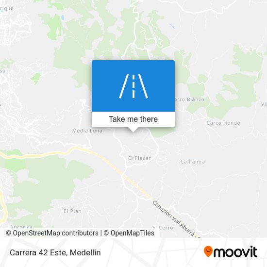 Mapa de Carrera 42 Este