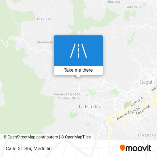 Mapa de Calle 51 Sur