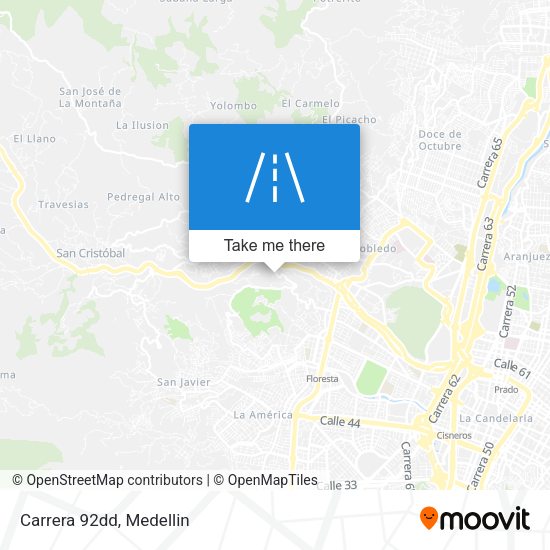 Mapa de Carrera 92dd