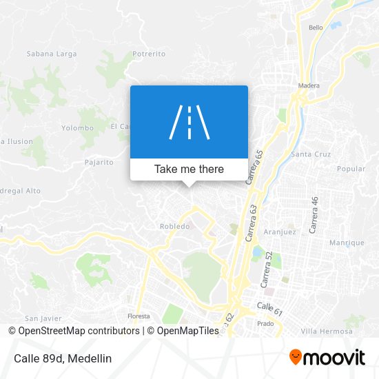 Mapa de Calle 89d