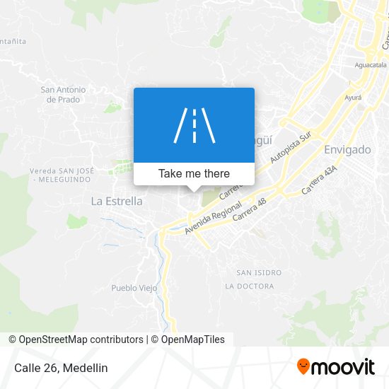 Calle 26 map