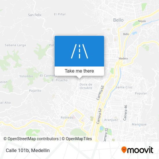 Mapa de Calle 101b