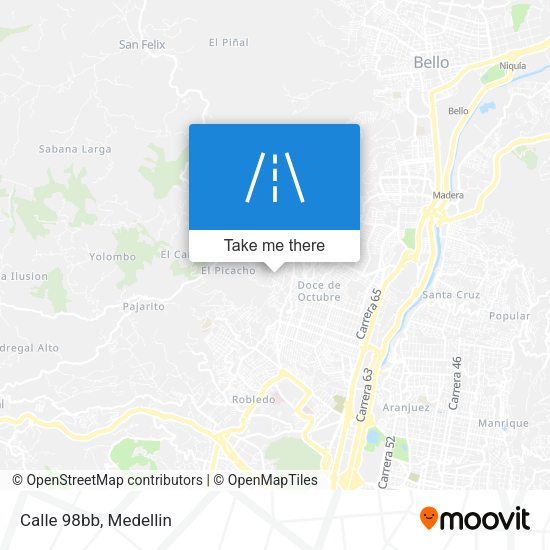 Mapa de Calle 98bb