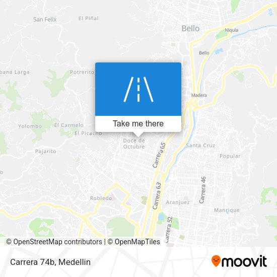 Mapa de Carrera 74b