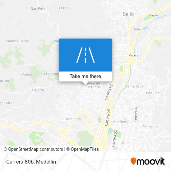 Mapa de Carrera 80b