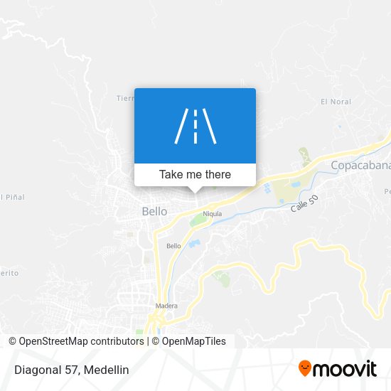 Mapa de Diagonal 57