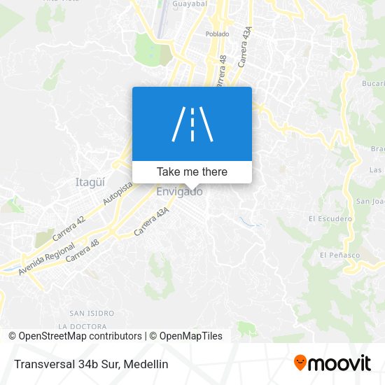 Mapa de Transversal 34b Sur